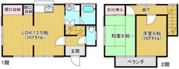 関根下土棚貸家の間取り画像