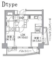 レスピール蓮根の間取り画像