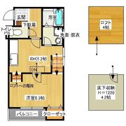 ベルコート博多の間取り画像