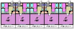 蓮田市東4丁目アパートの間取り画像