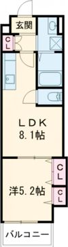 クリエオーレ若葉町の間取り画像