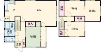 新鵜沼台2丁目 貸家の間取り画像