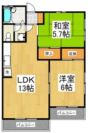 プレタメゾン小山の間取り画像