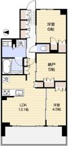 ベルドゥムール鎌ケ谷オークの間取り画像