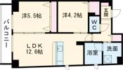 ルッソ烏丸五条の間取り画像