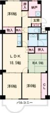 熊内台セントポリアの間取り画像