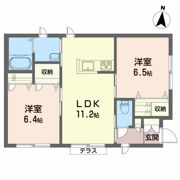 石橋貸家の間取り画像