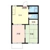 コ－ポ弥生 Aの間取り画像