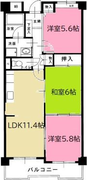 ハイツルミエールの間取り画像