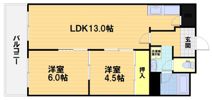 アサワハイツの間取り画像