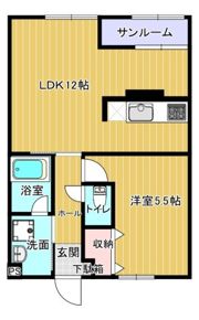 ハイツオウルの間取り画像