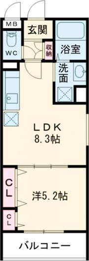フォレストクリエオーレ諸口の間取り画像