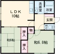 ハイムどうなんDの間取り画像