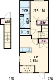 スカイハイムⅡの間取り画像