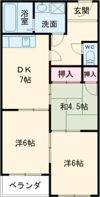 第三荒木コーポの間取り画像