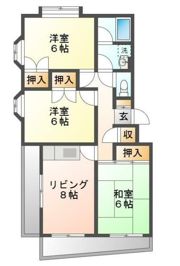 ベルハイネスの間取り画像