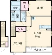 ヴィラ ファミールの間取り画像