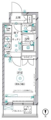 クレイシア蒲田の間取り画像