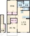 姫路市白鳥台3丁目アパートの間取り画像