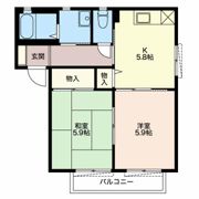 シャトーバリュージュ Bの間取り画像