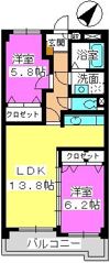 ドミール シャトーの間取り画像