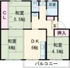中登美第二団地の間取り画像