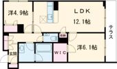 ShaMaison Gardens 旭が丘Ⅱの間取り画像