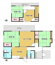 通谷二丁目貸家の間取り画像