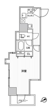 グラシアプレイス川崎駅前の間取り画像