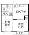 コーポ北部の間取り画像
