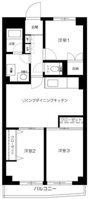 マンション ウィスタリアの間取り画像