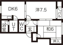 ヴェルディ B棟の間取り画像