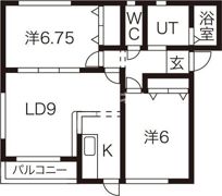 アプローズ B棟の間取り画像