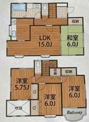 佐倉市上志津戸建の間取り画像