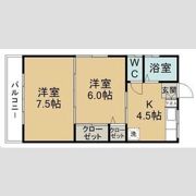 コーポ山内の間取り画像
