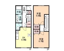 Glory908第1メゾネットの間取り画像