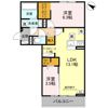アザレア Bの間取り画像