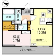 アザレア Bの間取り画像