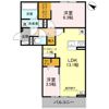 アザレア Bの間取り画像