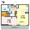 アザレア Bの間取り画像