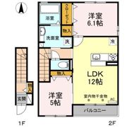 ハルミズホの間取り画像