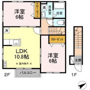DUPLEX与一 A棟の間取り画像