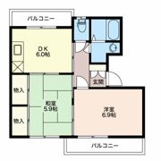グランメール千本 Dの間取り画像