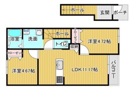 安江アパートの間取り画像
