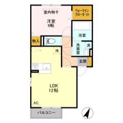 アステール Ⅱ Aの間取り画像