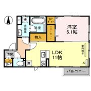コーポ大敬Ⅲ A棟の間取り画像