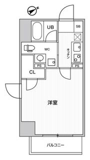 グラシアプレイス川崎駅前の間取り画像