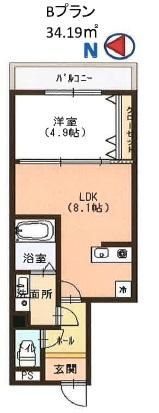Casa大濠西の間取り画像