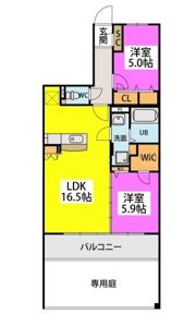 ハッピネス若葉台Ⅱの間取り画像