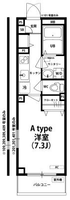 リブリ・Okuboの間取り画像